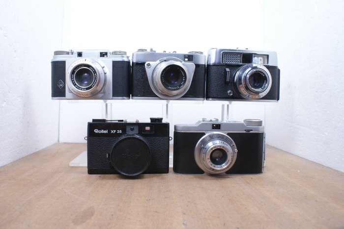 EHO-Altissa, Franka, Rollei, Vega, Voigtländer diverse types Analogt kamera