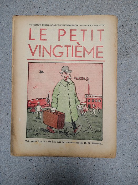 Le Petit Vingtième Nr 30 + 31 - Les nouvelles aventures de Tintin et de Milou - 2 Magasiner - 1936