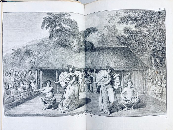 James Cook - 3 ATLAS des 3 voyages De James Cook: Relation des voyages... + ... Hémisphère austral + .. - 1774-1785