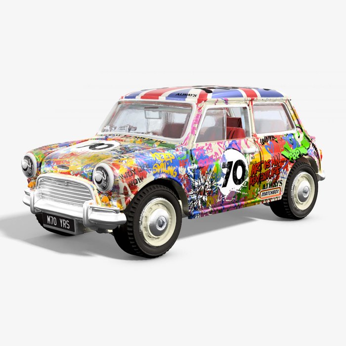 Mr Brainwash (1966) - Matchbox x Mr Brainwash Austin Mini Cooper S 1964