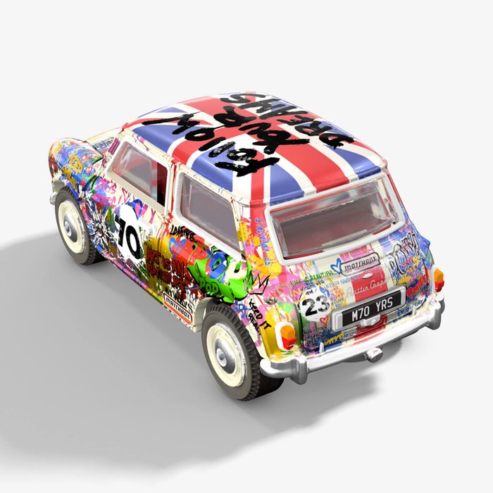 Mr Brainwash (1966) - Matchbox x Mr Brainwash Austin Mini Cooper S 1964