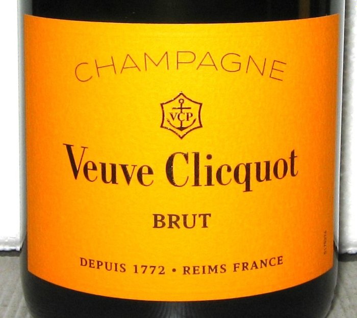 Veuve Clicquot, "Carte Jaune" - Champagne Brut - 4 Flasker (0,75 L)