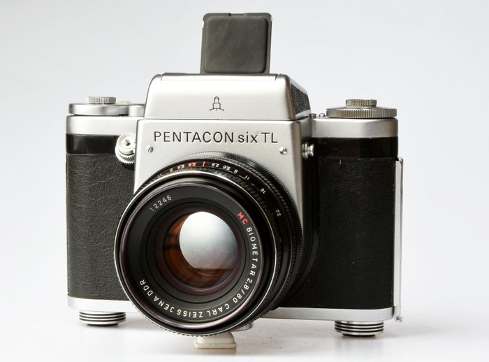 Pentacon Six TL  met  Carl Zeiss Jena DDR Biometar MC 80mm 1:28 Mellemformat kamera