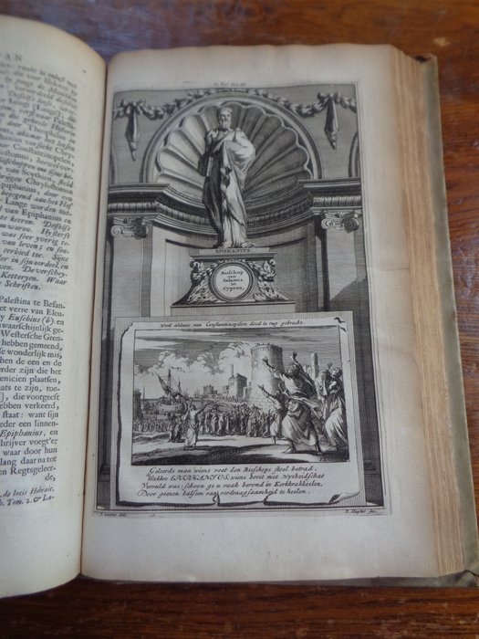 Wiliam Cave / J. Goeree  P. Sluyter - Kerkelyke oudheden, of beschrijving van het leven, bedrijf, dood en schriften der voornaamste - 1698