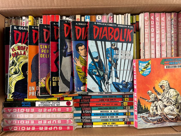 Letture a  fumetti 80x albi assortiti - Diabolik, Zakimort, Alan Ford, Super Eroica, Necron - 80 Album - Første udgave