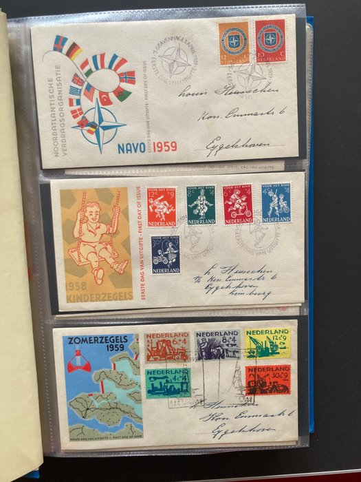 Holland  - Komplet verzameling FDC's tussen nummer 36 en 562