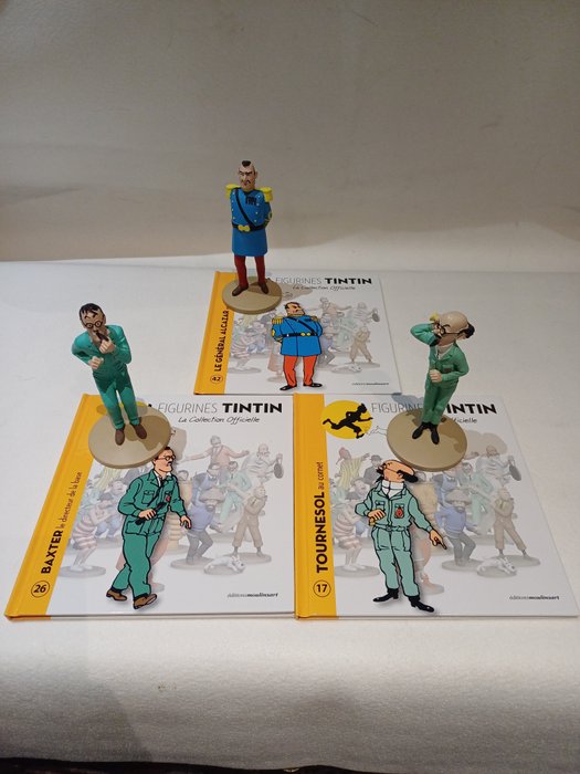 MOULINSART - Tintin - Tournesol - Baxter-le general Alcazar