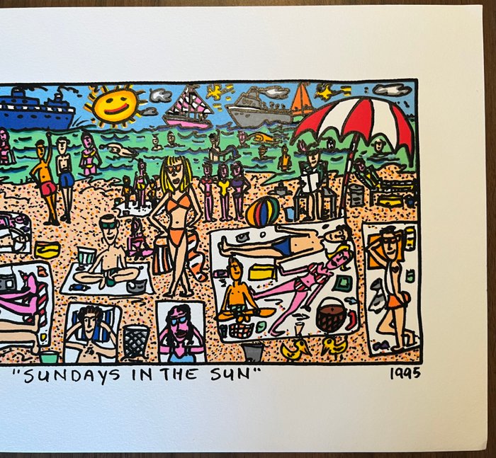 James Rizzi (1950-2011) - Sunday in the sun