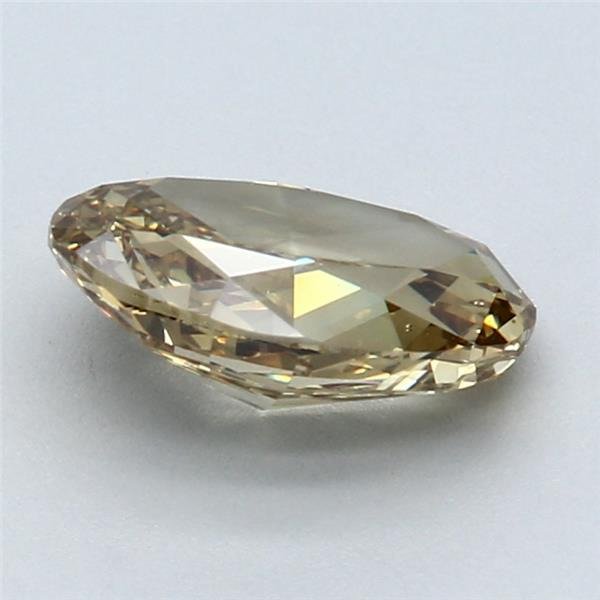 1 pcs Diamant  (Naturfarvet)  - 1.81 ct - Oval - Fancy deep Brunlig Gul - VS2 - Gemological Institute of America (GIA)