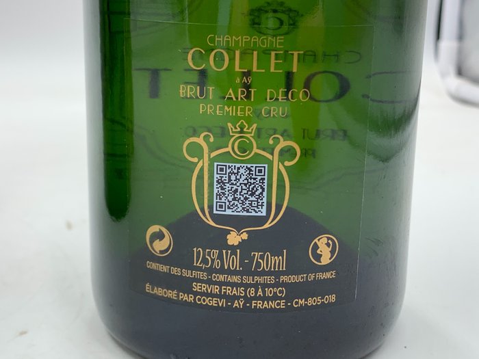 Collet - Champagne Brut Art Deco Premier Cru - 6 Flasker (0,75 L)