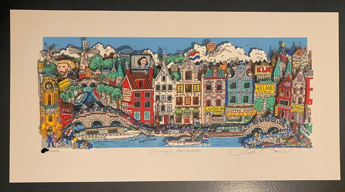 Charles Fazzino (1955) - ALLURINGLY AMSTERDAM, hand signed, limited edition 3D