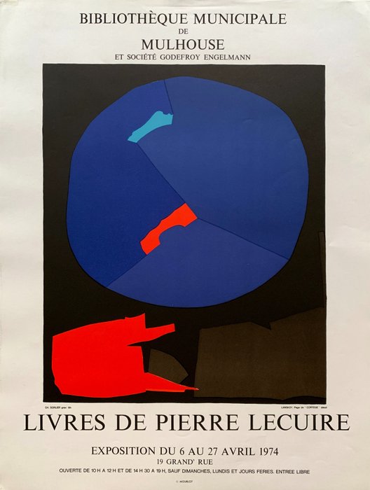 André Lanskoy - Livres de Pierre Lecuire [Lithographie Mourlot]