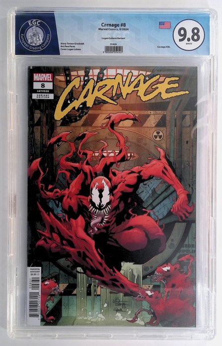 Carnage #8 - EGC graded 9.8 - 1 Graded comic