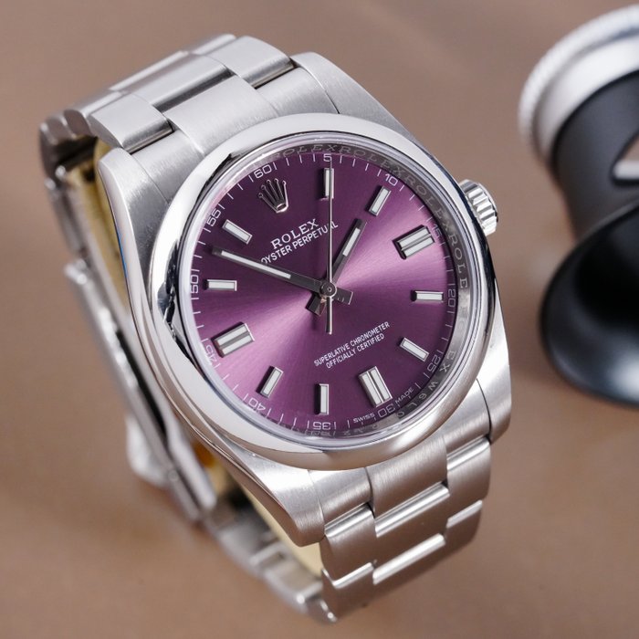 Rolex - Oyster Perpetual 36 Bordeaux Grape Wine Dial - 116000 - Mænd - 2011-nu