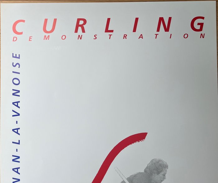 Anonymous - poster pubblicitario- Olimpiadi invernali di Albertville ‘92- Curling - 1990‹erne