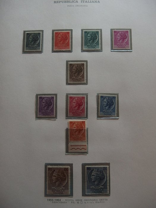 Italienske Republik 1951/1964 - Serie cpl. MNH**