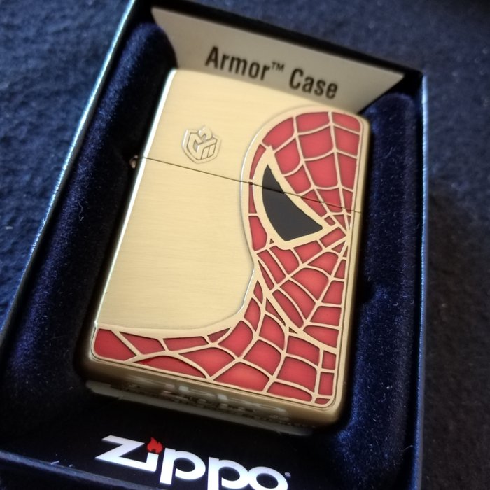 Zippo - Strong Limited Japanese Spiderman Edition - new - armor case - wonderful nice - Lommelighter - Stål (rustfrit)