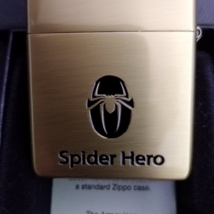 Zippo - Strong Limited Japanese Spiderman Edition - new - armor case - wonderful nice - Lommelighter - Stål (rustfrit)