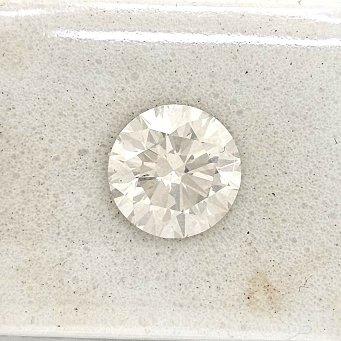 1 pcs Diamant  (Natur)  - 1.08 ct - Rund - F - SI2 - Gemewizard Gemological Laboratory (GWLab)