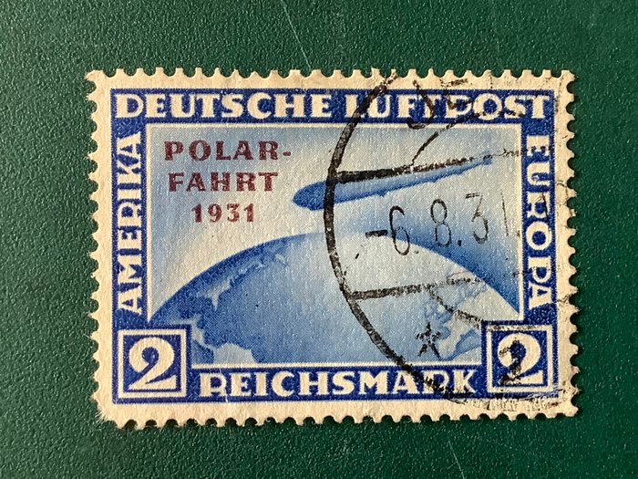 Tyske Kejserrige 1931 - 2 Mærke Polar Fahrt - Michel 457