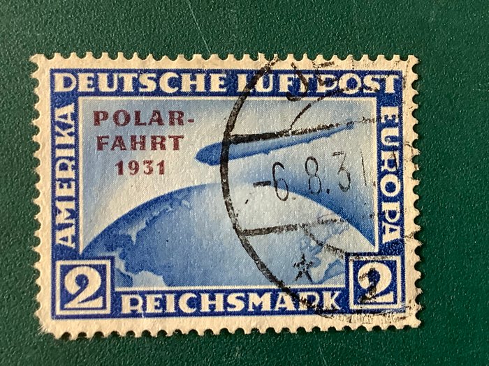 Tyske Kejserrige 1931 - 2 Mærke Polar Fahrt - Michel 457