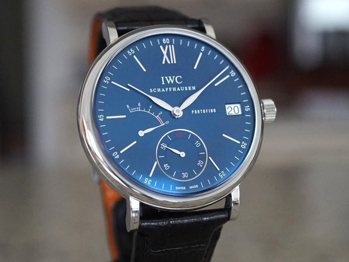 IWC - Portofino Hand-Wound Blue - IW510106 - Mænd - 2011-nu