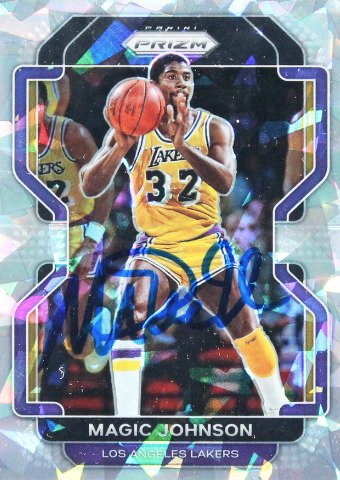 2021 - Panini - Prizm - Magic Johnson - Autograph - #248 - Ice - 1 Graded card - Beckett Autentisk Auto