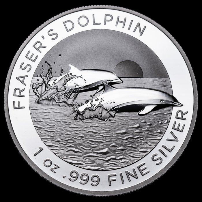 Australien 1 Dollar 2021 Fraser's Dolphin 1 Oz (999)  (Ingen mindstepris)