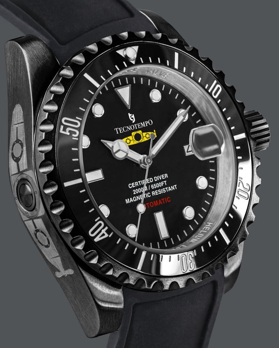 Tecnotempo - Professional Diver 2000M "Yellow Submarine" - - Ingen mindstepris - TT2000SGN - Mænd - 2011-nu