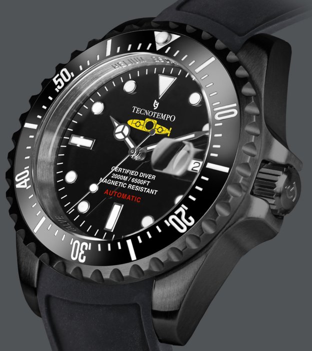 Tecnotempo - Professional Diver 2000M "Yellow Submarine" - - Ingen mindstepris - TT2000SGN - Mænd - 2011-nu