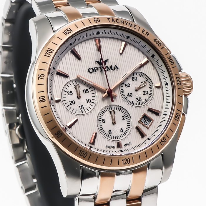 Optima - Swiss Chronograph - OSC377-SR-1 - Ingen mindstepris - Mænd - 2011-nu