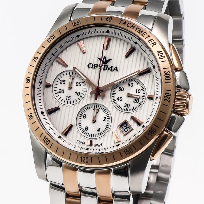 Optima - Swiss Chronograph - OSC377-SR-1 - Ingen mindstepris - Mænd - 2011-nu