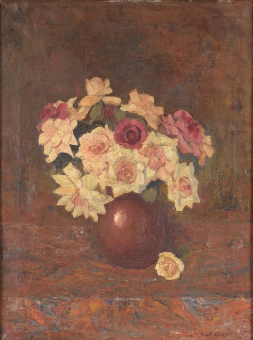 Lambertus Leonardus Franciscus van Zoelen (1888-1966) - Stilleven bloemen