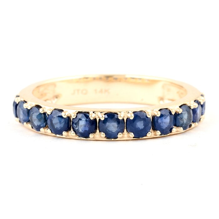 Ingen mindstepris - Ring - 14 karat Gulguld -  1.38ct. tw. Safir