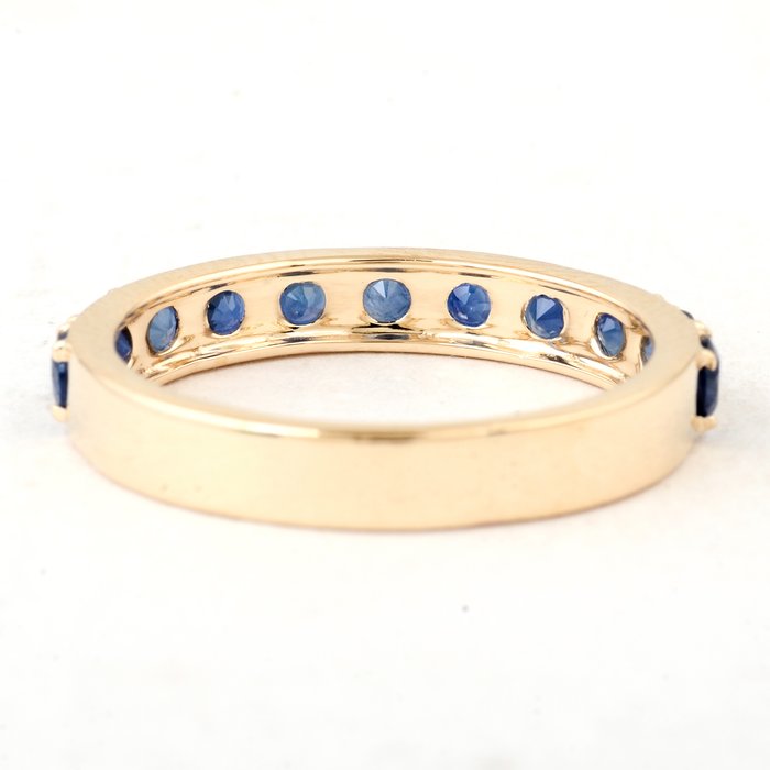 Ingen mindstepris - Ring - 14 karat Gulguld -  1.38ct. tw. Safir