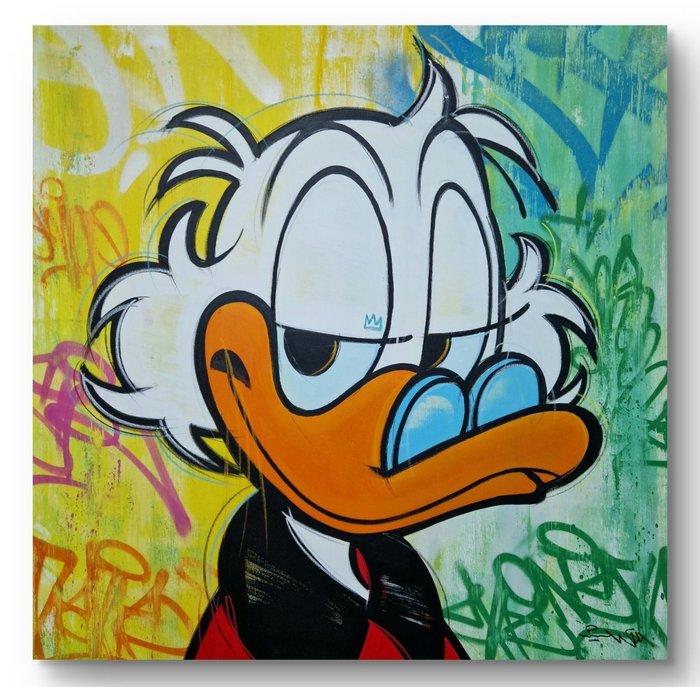 Mr Oreke (1986) - MoneyMaker / Acryl on Canvas / 100x100cm / hand painted