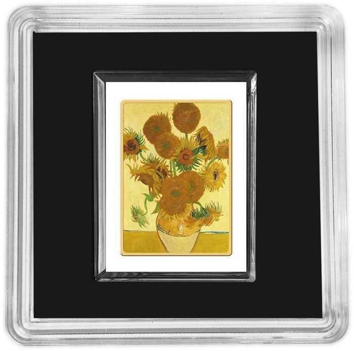 Tokelau. 1 Dollar 2022 "Sunflowers, Vincent Masterpieces"  (Ingen mindstepris)