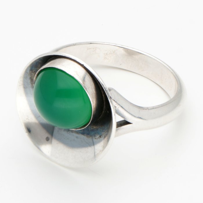 Ingen mindstepris - Ring Sølv - Chrysoprase