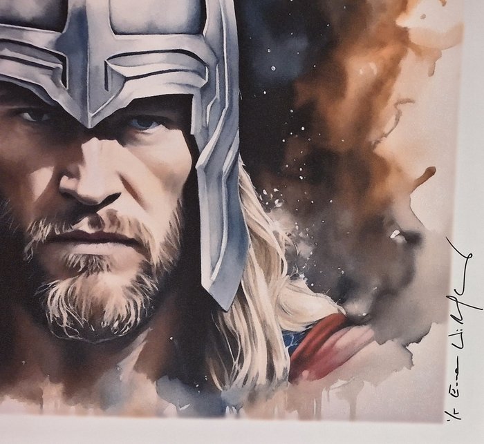 Thor - watercolor edition by Emma Wildfang - Large size