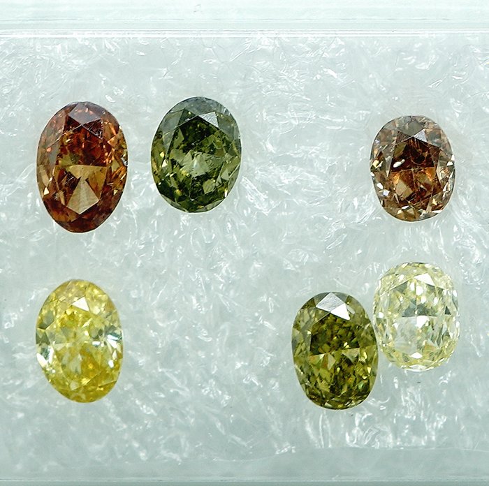 6 pcs Diamant  (Natur)  - 113 ct - SI1 VS1 - Gem Report Antwerp (GRA)