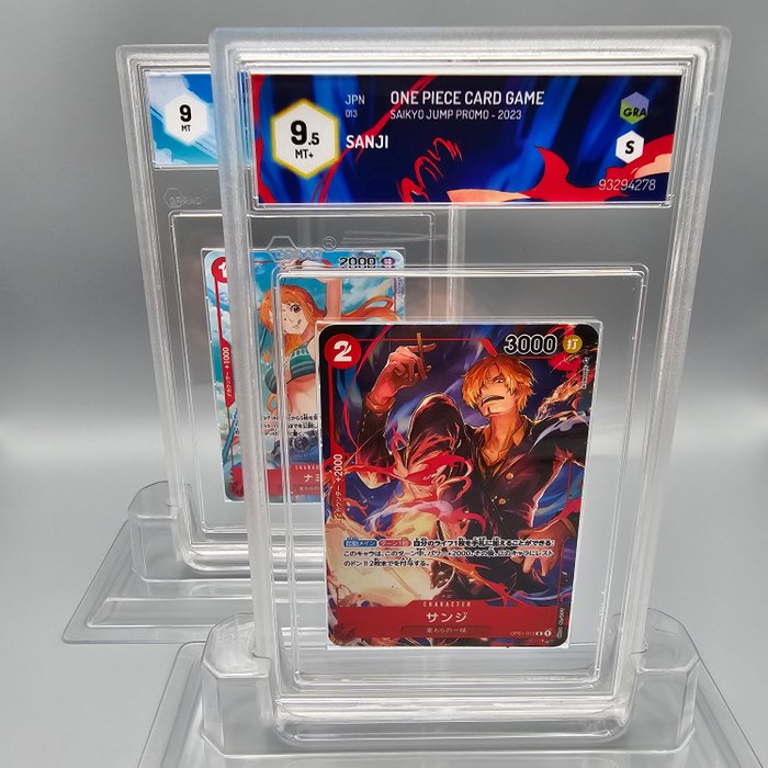 Sanji  Nami {Promo} - 2 Graded card - Graad 9.5