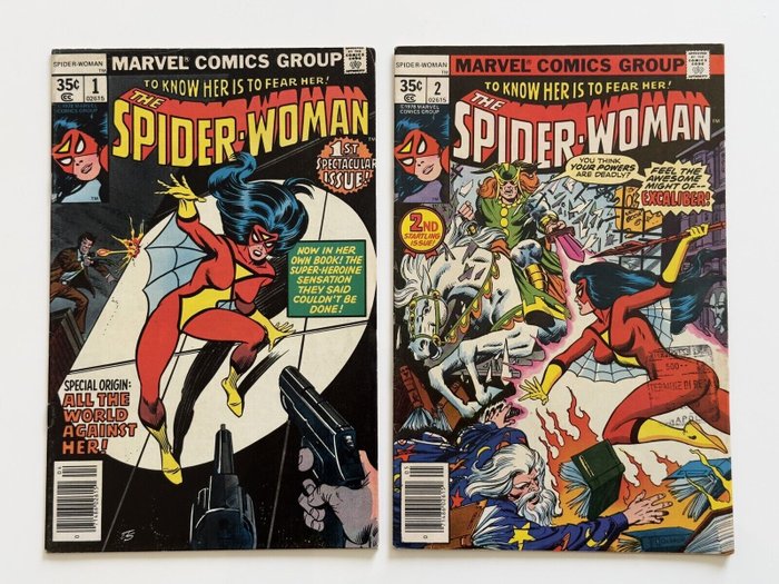 The Spider-Woman #1-2 - 2 Comic - 1978