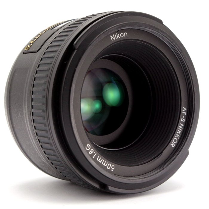 Nikon AF-S 50mm f/1.8G met HB-47 zonnekap en 58mm filter | Prime objektiv