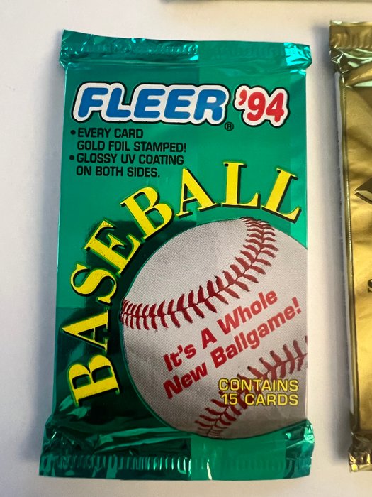 1994 Fleer Ultra, Flair Series 1, Extra Bases Premiere Edition - 4 Pack - Næsten så god som ny (NM)