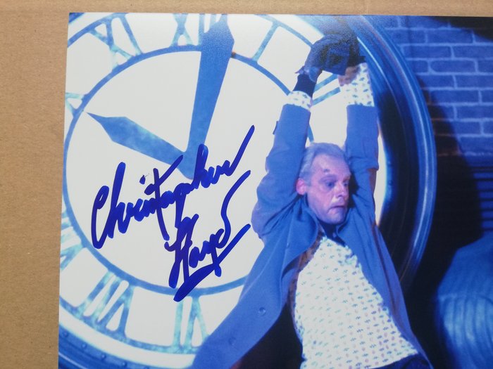 Tilbage til fremtiden, Christopher Lloyd "Doc Brown" handsigned photo in-person autograph