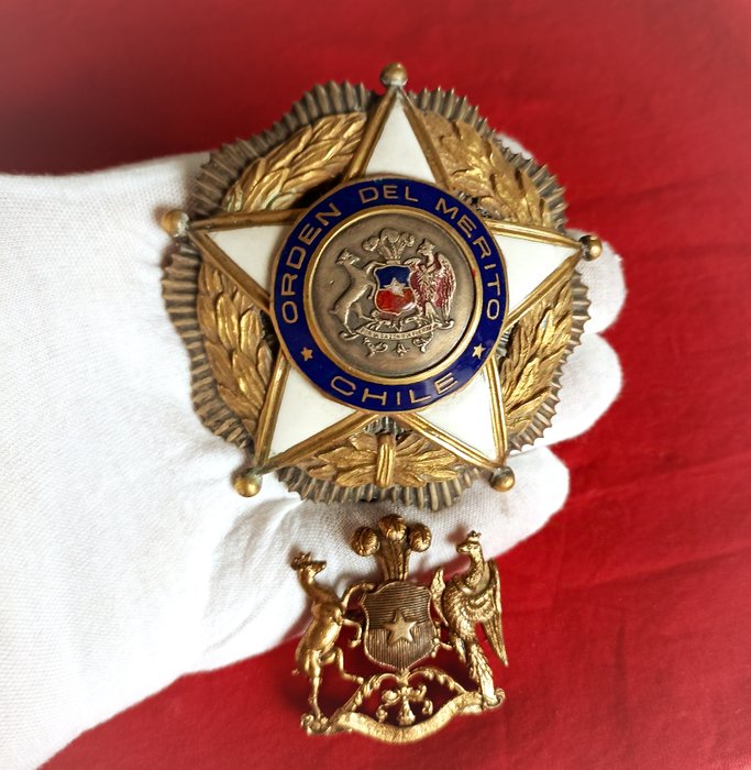 Chile - Belønning - Order Of Merit, Grand Cross Star, from 1929