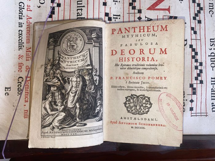 Pomey - Pantheum Mythicum Seu Fabulosa Deorum Historia Mythology Fiabe - 1730