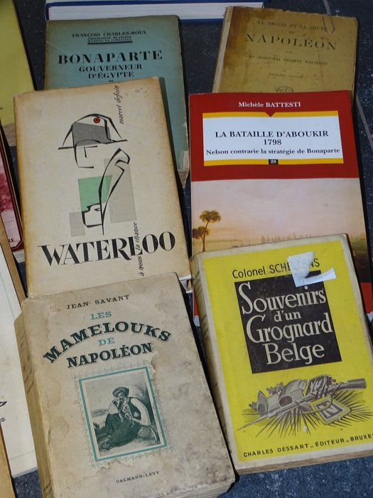 Divers auteurs - Lot de 27 livres Mémoires Révolution/Empire (Napoléon/Généraux/Maréchaux/Soldats) - 1827-1989