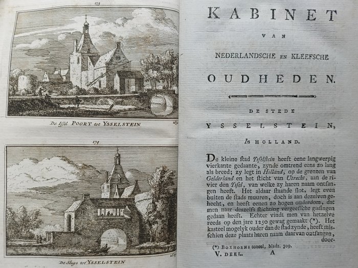 Mattheus Brouërius van Nidek / Isaac le Long / J. H. Reisig en prenten van Abraham Rademaker - Kabinet van Nederkandsche en Kleefsche Oudheden - Utrecht/Zuid-Holland - 1793