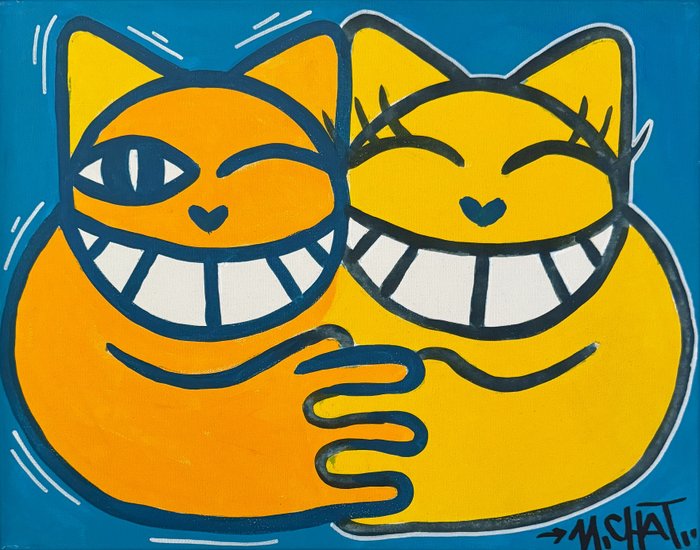 M. Chat (Thoma Vuille) (1977) - Monsieur et Madame Chat ! (original artwork)